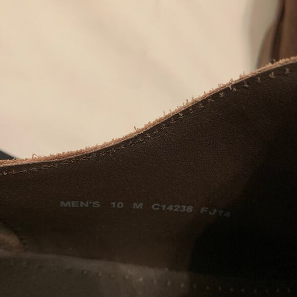 Cole Haan Suede Leather Derby Shoes Oxford Brown lace up Men Sz 10 - Picture 10 of 10